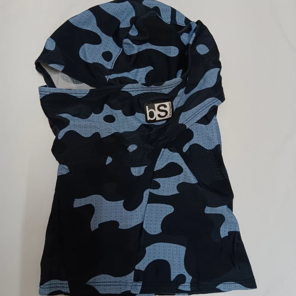 Black and Blue Camouflage Hoodie